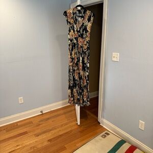 REVOLVE Black Floral Maxi Dress